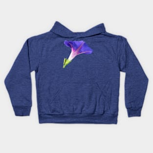 Single Ipomoea Purpurea Cut Out Vector Kids Hoodie